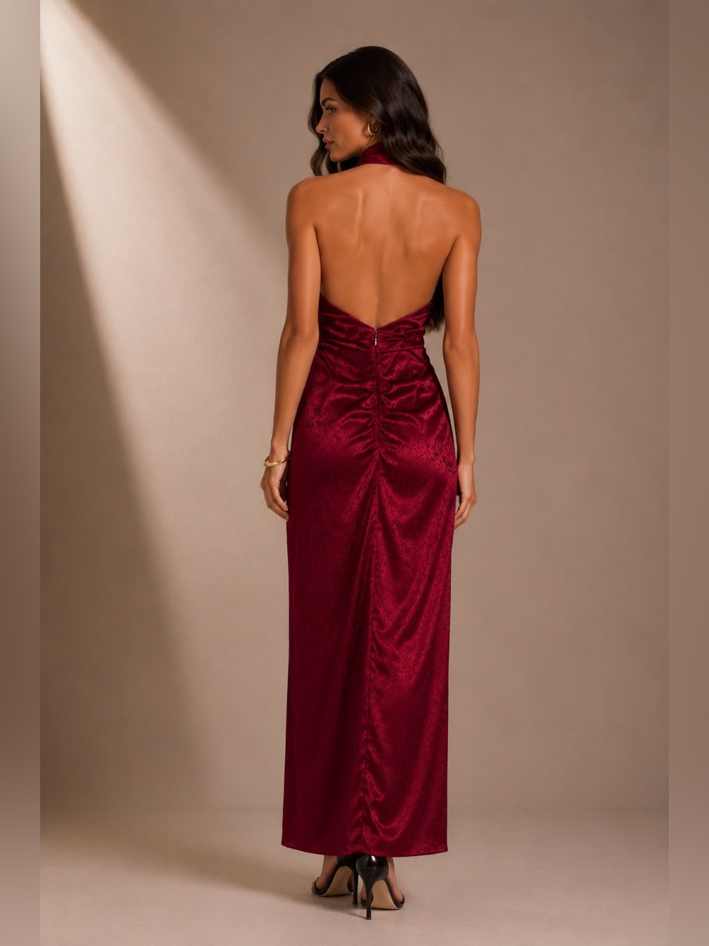 NWT Ronny Kobo Brenna Midi Dress - Rhubarb - Picture 2 of 3